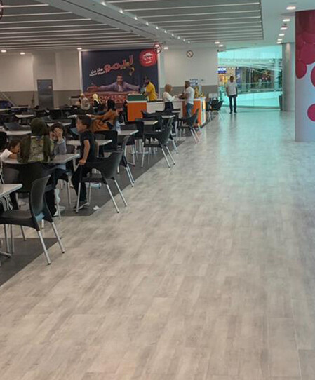 Floor covering realization at Supermarket 6- Gerflor