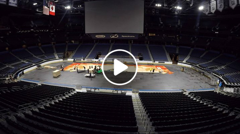 Gerflor Court Installation NCAA Women Basketball 2019