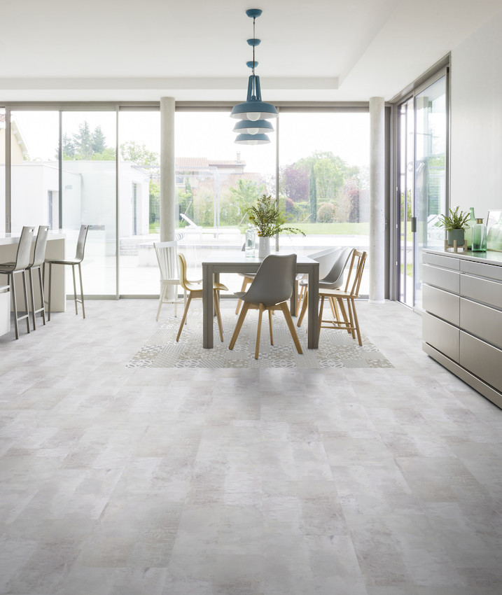 Dalles Lames adhésives, Dalle Pepper Taupe, épaisseur 2.50 mm, Gerflor